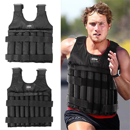 Adjustable Weight Vest Jacket for Enhanced Running & Training - 3 to 50 Kg Loading Capacity